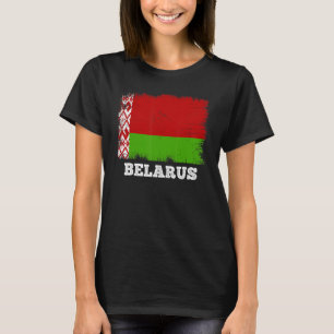 Camiseta Vintage Flag Belarus País Retro Flag Bielorrusso