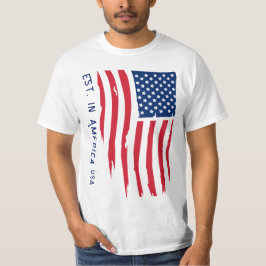 Camiseta Vintage Flag Est. nos EUA