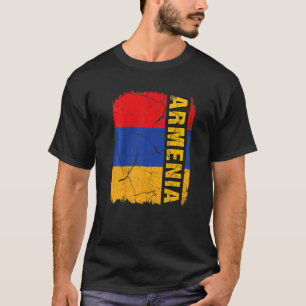 Camiseta Vintage Flag of Armênia Love Your Country (Bandeir