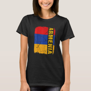 Camiseta Vintage Flag of Armênia Love Your Country (Bandeir