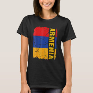 Camiseta Vintage Flag of Armênia Love Your Country (Bandeir