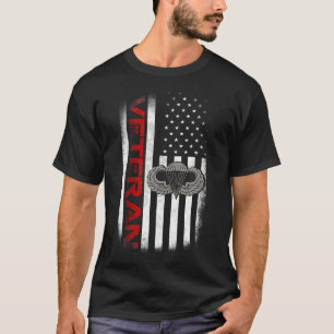 Camiseta Vintage Flag Us Paratrooper Airborne Division Army