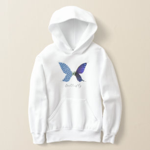 Camiseta Vintage Fllower Blue Purple Butterfly Magia Verde