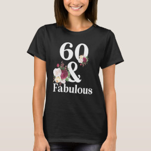 Camiseta Vintage Floral 1962 60th, de 60 e 60 anos