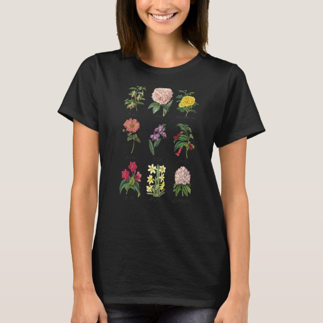 Camiseta Vintage Floral Botânico (Frente)