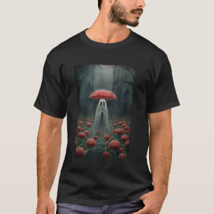 Camiseta Vintage Floral Ghost Halloween Figurume Gothic Gho