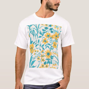 Camiseta Vintage Floral: Liberty Motif Sem Olho