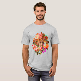 Camiseta Vintage Floral Skull Vibrant