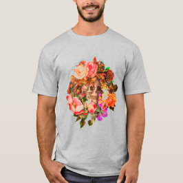 Camiseta Vintage Floral Skull Vibrant