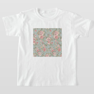 Camiseta Vintage Floral Wallpaper