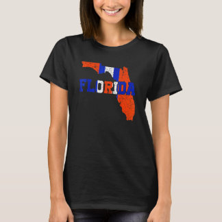Camiseta Vintage Florida Map Women Men Girls Boys Florida