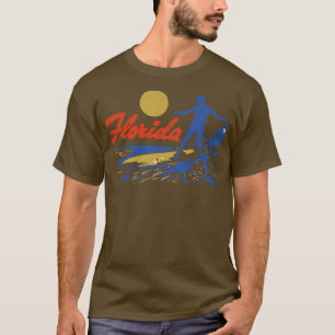 Camiseta Vintage Florida Surfing Viagem Souvenir