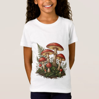 Camiseta Vintage Fly Agaric Mushroom Illustration