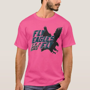 Camiseta Vintage Fly Eagles Voa É Um Futebol Filadinho