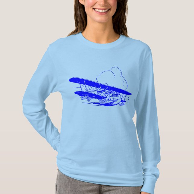 Camiseta Vintage Flying Boat (Frente)