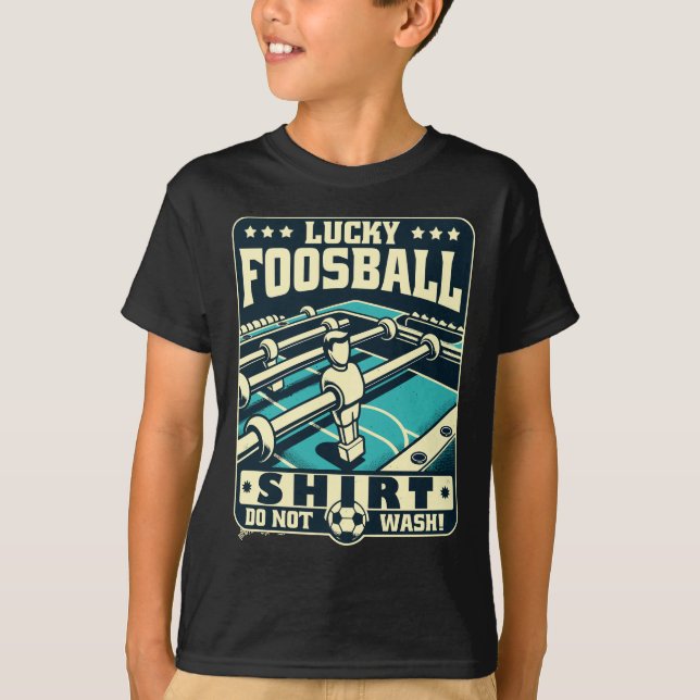 Camiseta Vintage Foosball Lucky Foosball Shirt (Frente)