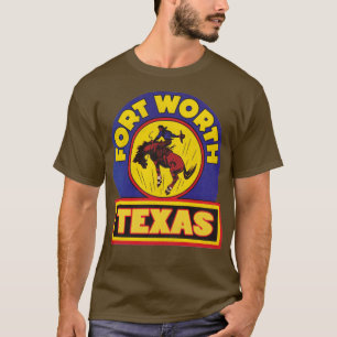 Camiseta Vintage Fort Wort Texas Cowboy Rodeo Viagem Souve