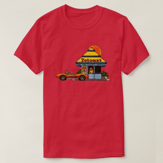 Camiseta Vintage Fotomat Drive Thru (Frente do Design)