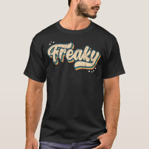 Camiseta Vintage Freaky Olha Slang A Figurume 70s Ou 80s Co