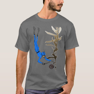 Camiseta Vintage Freediving Abalone Diver com Kelp