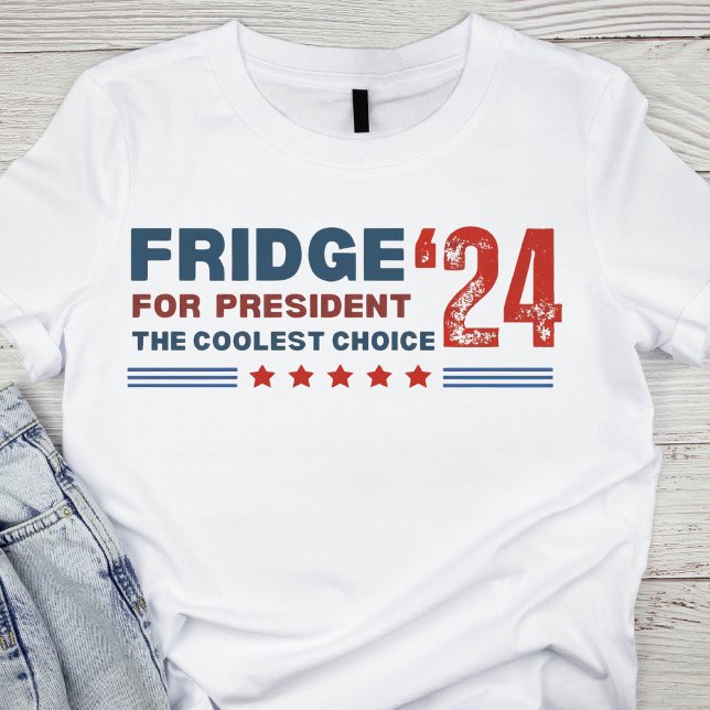 Camiseta Vintage Fridge para Presidente (Criador carregado)