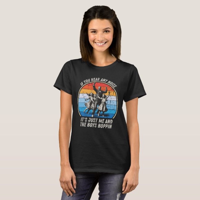 Camiseta Vintage Funk Vibes Dancing Boys Music Retro (Frente Completa)