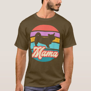 Camiseta Vintage Funny Corgi Mama Cachorro Mãe Dia de as mã