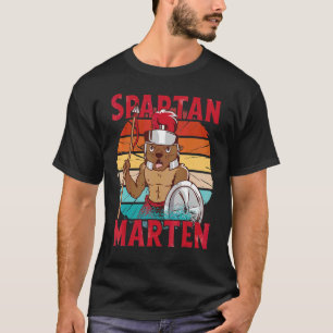 Camiseta Vintage Funny Marten Vestido Como Guerreiro Espart