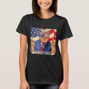 Camiseta Vintage Funny Trump Prisão Em 4 De Julho De 2024