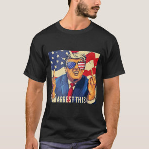Camiseta Vintage Funny Trump Prisão Em 4 De Julho De 2024