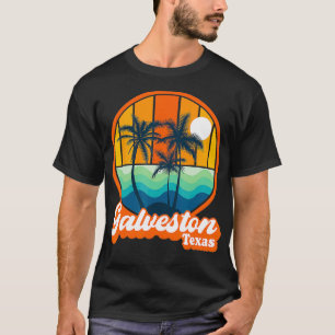 Camiseta Vintage Galveston Texas Summer Viagem 90s Beach So