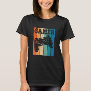 Camiseta vintage gamer boy for and players video game
