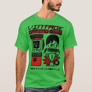Camiseta Vintage Gaming Vibes - Arcade Retroativa 1