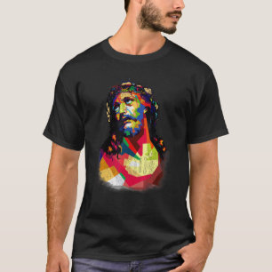 Camiseta Vintage ganhou o rei Jesus Cristo doce face cristã