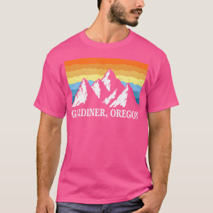 Camiseta Vintage Gardiner Oregon Mountain Hiking Souvenir P