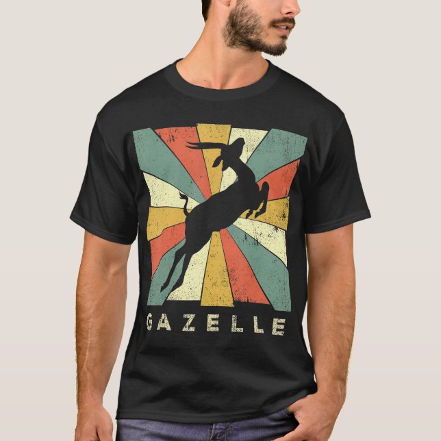 Camiseta Vintage Gazelle Lover Style Animal (Frente)