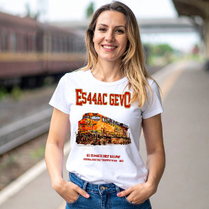 Camiseta Vintage GE ES44AC GEVO Locomotive Diesel