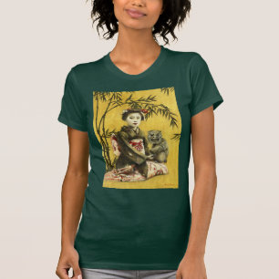 Camiseta Vintage Geisha E Demon Womens