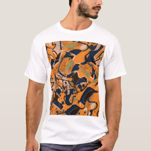 Camiseta Vintage geométrica colorido com pano de fundo perf