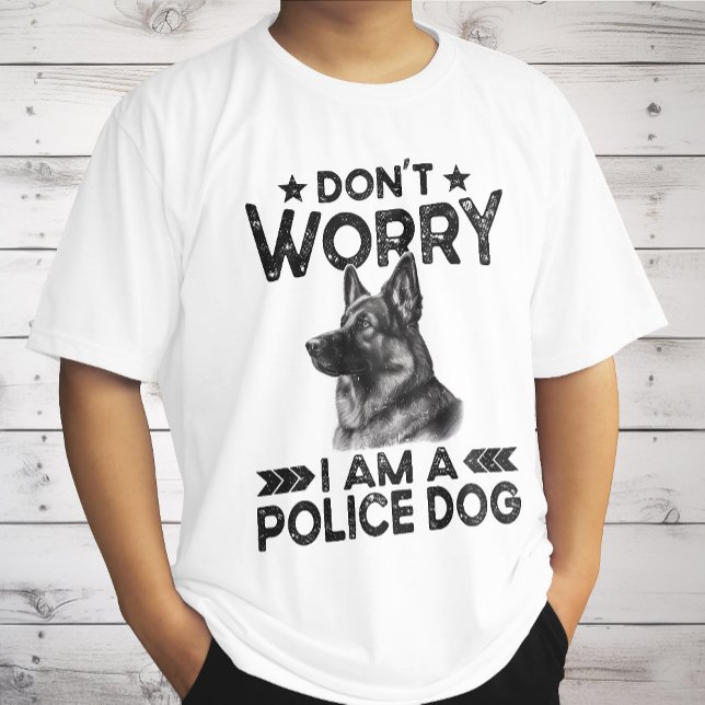 Camiseta Vintage German shepherd Polícia Cachorro Funny (Criador carregado)