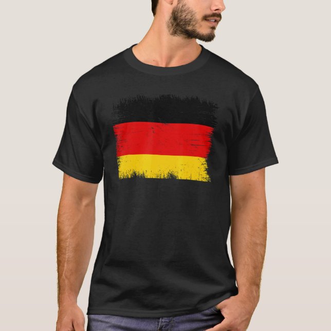 Camiseta Vintage Germany Flag German Independence Day (Frente)