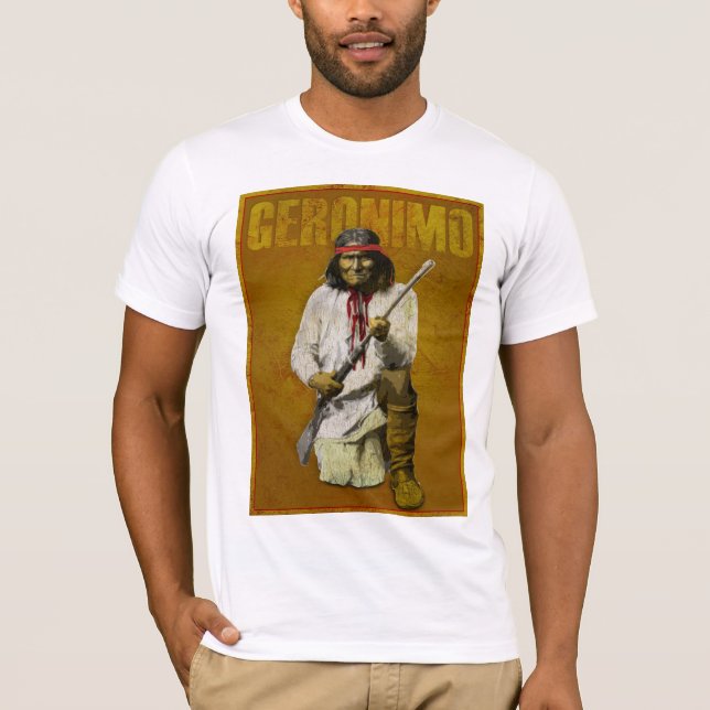 Camiseta Vintage Geronimo - indiano de Apache (Frente)