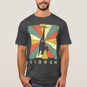 Camiseta Vintage Gibbon Lover - Estilo Animal