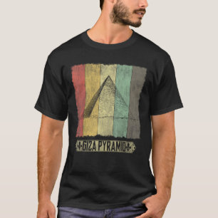 Camiseta Vintage Giza Pirâmides Antiga Arquitetura Egípcia