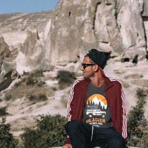 Camiseta Vintage Glacier National Park Road Trip Montana