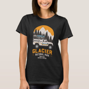 Camiseta Vintage Glacier National Park Road Trip Montana