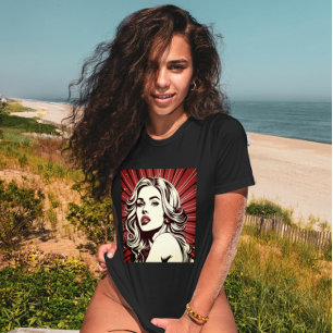 Camiseta Vintage Glamor: Retro Film Noir