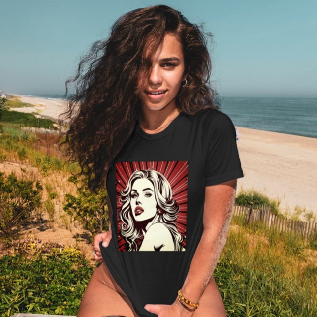 Camiseta Vintage Glamor: Retro Film Noir (Vintage Glamour: Retro Film Noir)