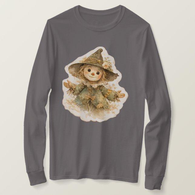 Camiseta Vintage Golden Meadow Manga Longa (Frente do Design)