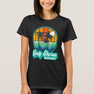 Camiseta Vintage Golfo nas margens do Alabama, praia de fér